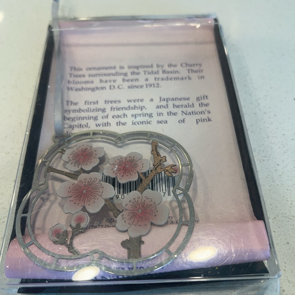 Floral Ornament with Pink Blossoms